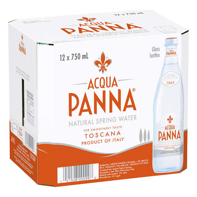 ACQUA PANNA, NATURAL SPRING WATER, 12 x 750ML