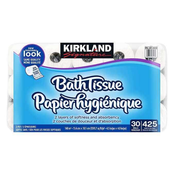 KIRKLAND SIGNATURE TOILET PAPER, 30 X 425 SHEETS