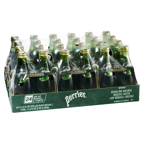 PERRIER CARBONATED MINERAL WATER, 24 X 330ML