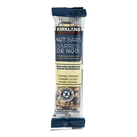 KIRKLAND SIGNATURE NUT BARS, 24 X 40G