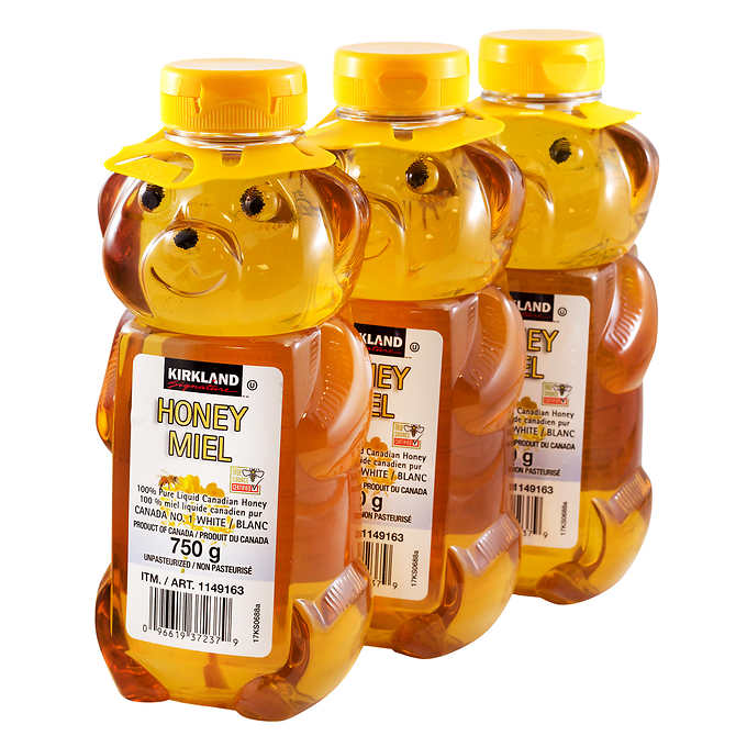 KIRKLAND SIGNATURE 100% PURE LIQUID HONEY, 3 X 750G