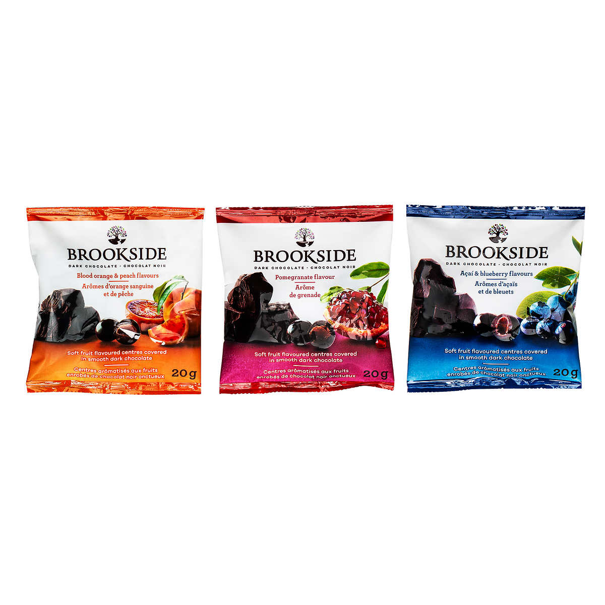 BROOKSIDE, DARK CHOCOLATE VARIETY PACK, 40 x 20 G