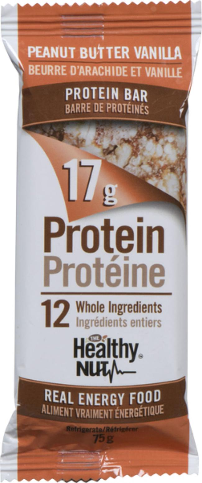 THE HEALTHY NUT, PEANUT BUTTER VANILLA, 12 x 75G
