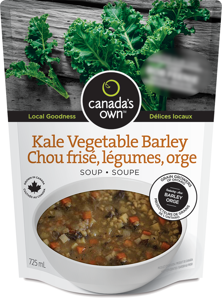 CANADA'S OWN, KALE VEG BARLEY SOUP, 6 x 725ML