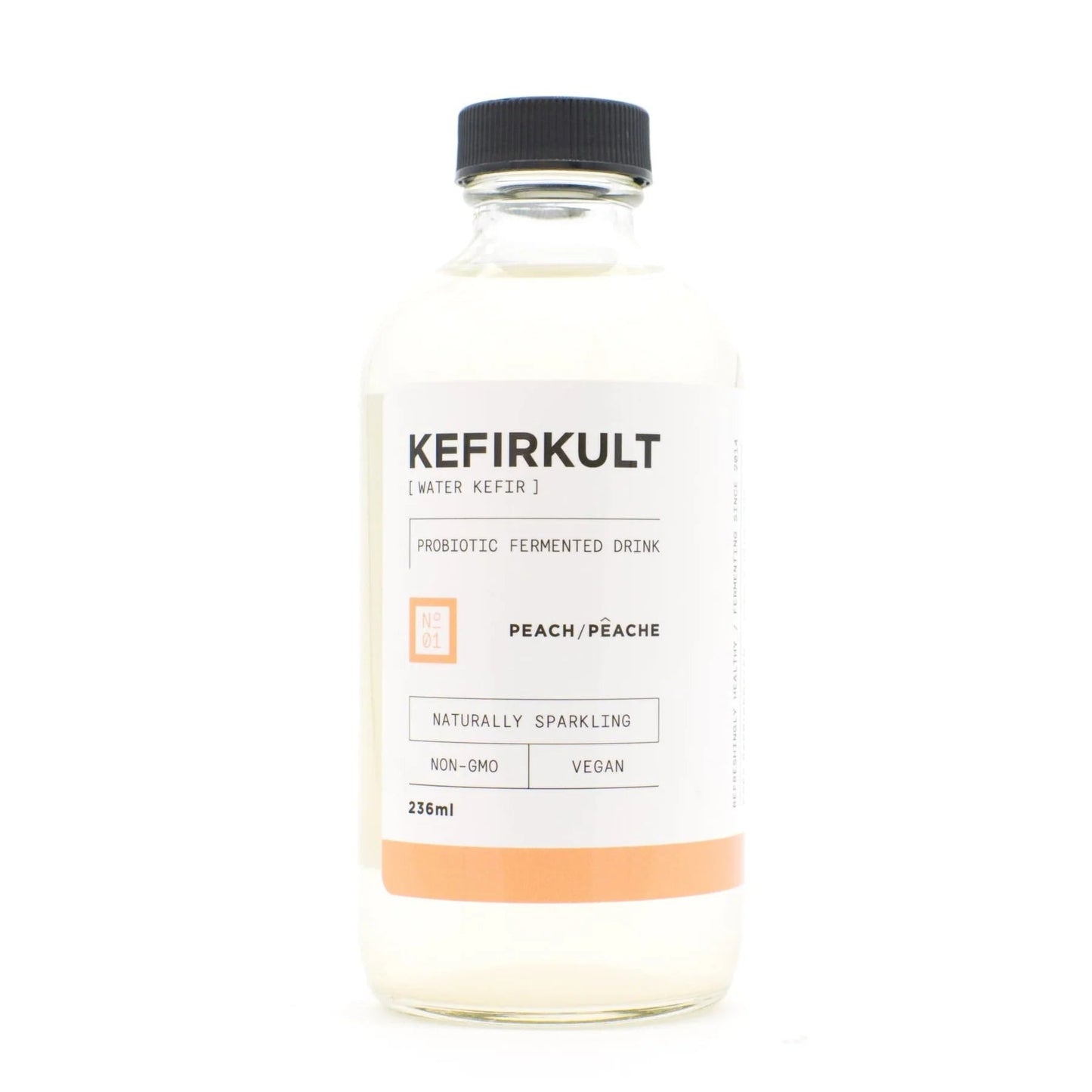 KEFIRKULT, PEACH, 12 x 236ML