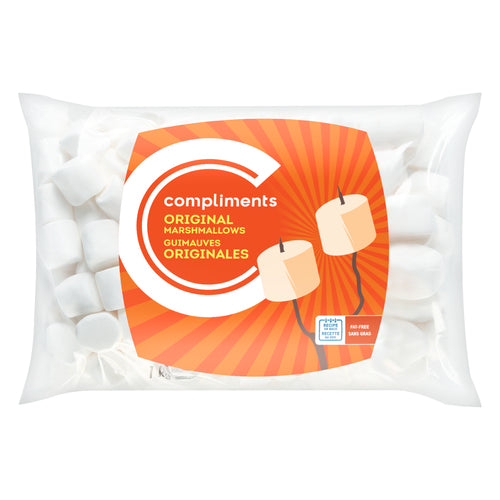COMPLIMENTS JUMBO WHITE MARSHMALLOWS, 6 X 1 KG