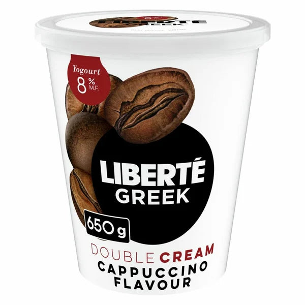LIBERTE GREEK YOGURT 8% CAPPUCCINO, 6 X 650 G