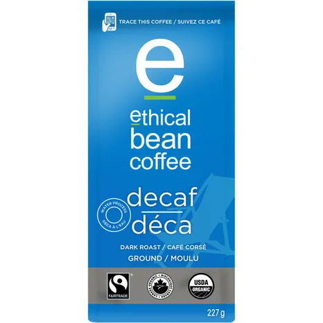 ETHICAL BEAN, DECAF DARK ROAST, 6 x 227 G