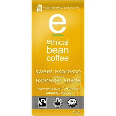 ETHICAL BEAN, SWEET ESPRESSO MED DARK, 6 x 227 G