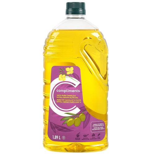 COMPLIMENTS CANOLA & OLIVE OIL, 8 X 1.89 L