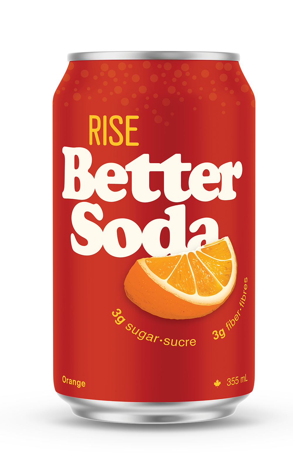 RISE KOMBUCHA, BETTER SODA - ORANGE, 12 x 355ML