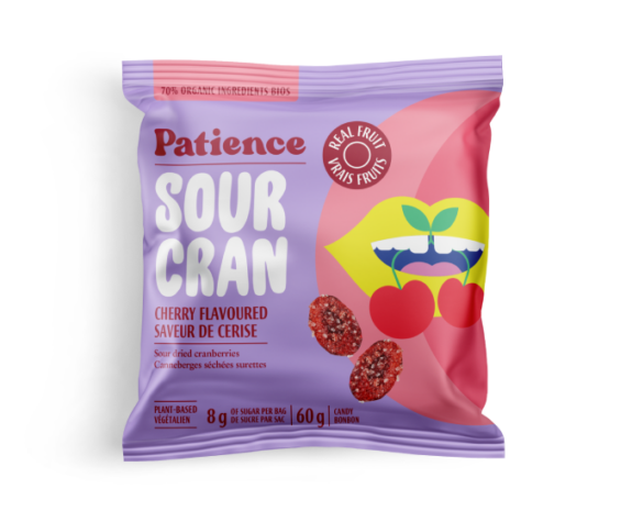 PATIENCE & CO, SOURCRAN SOUR CHERRY, 12 x 60G