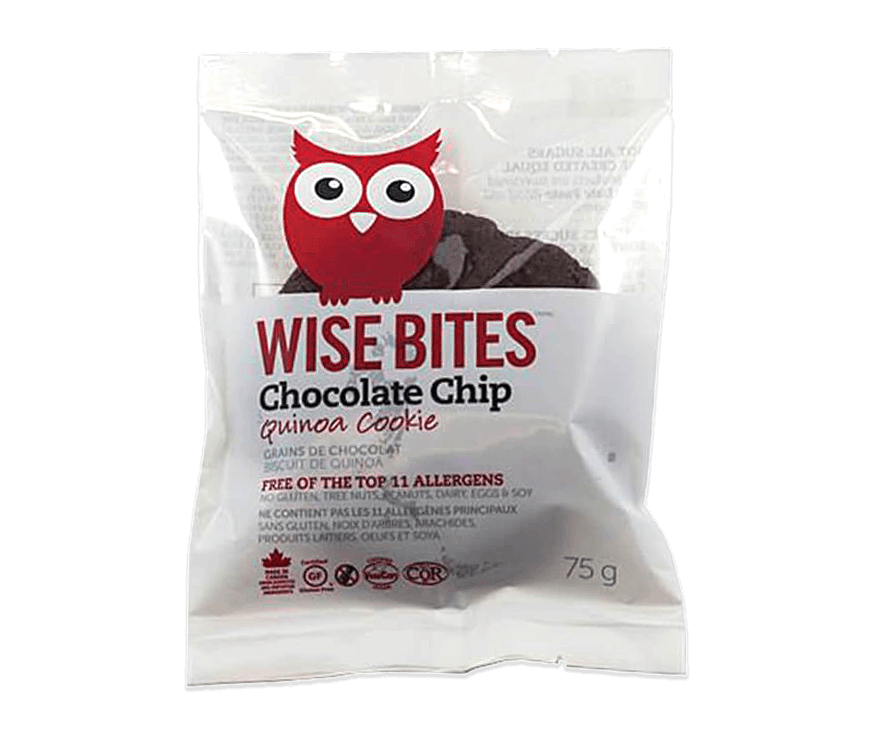 WISE BITES, SUPER COOKIE - CHOCOLATE CHIP, 24 x 75G