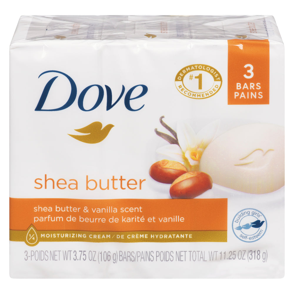 DOVE BEAUTY BAR SHEA BUTTER MANGO & ALMOND, 18 X 3 X 106 G