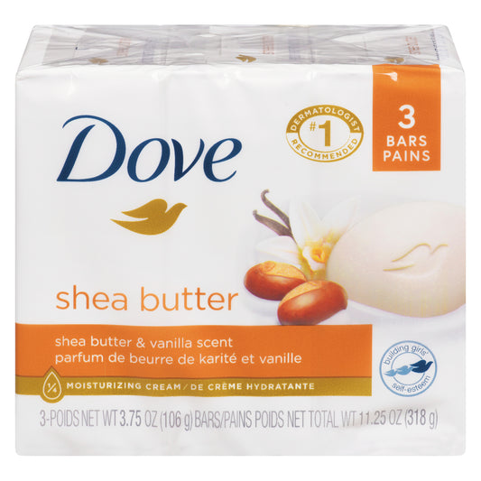 DOVE BEAUTY BAR SHEA BUTTER MANGO & ALMOND, 18 X 3 X 106 G