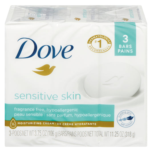 DOVE BEAUTY BAR SENSITIVE SKIN, 18 X 3 X 106 G