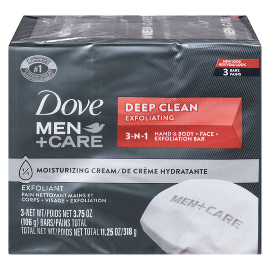 DOVE BEAUTY BAR MEN CLEAN, 18 X 3 X 106 G