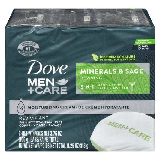 DOVE BEAUTY BAR MEN SAGE, 18 X 3 X 106 G