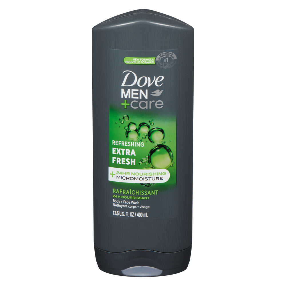 DOVE MEN BODY WASH EXTREME FRESH, 6 X 400 ML