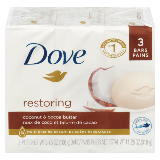 DOVE BEAUTY BAR COCONUT MILK, 18 X 3 X 106 G