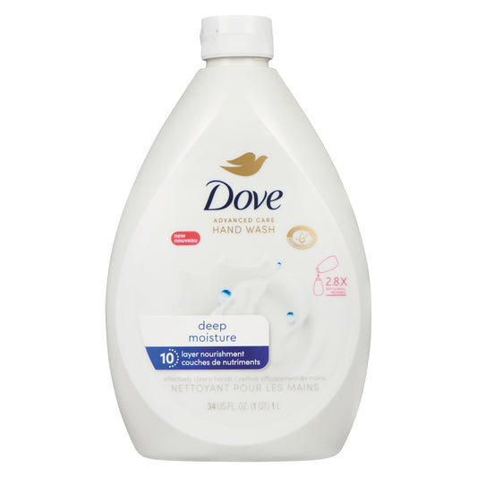 DOVE DEEP MOISTURE NOURISHING HAND WASH, 3 X 1 L