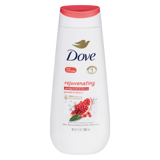 DOVE BODY WASH POMEGRANATE & HIBISCUS, 6 X 325 ML