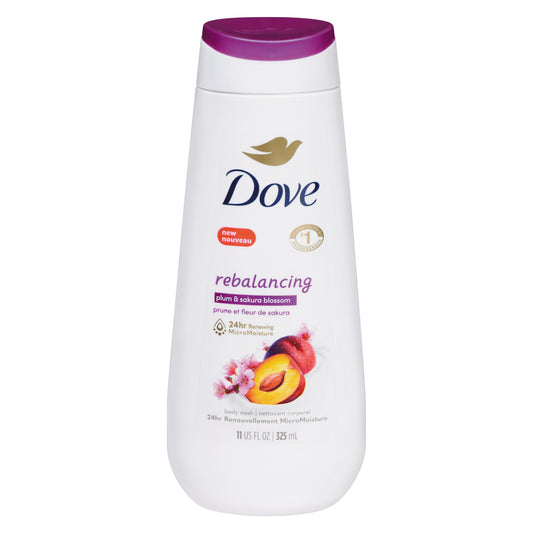 DOVE BODY WASH PLUM & SAKURA, 6 X 325 ML