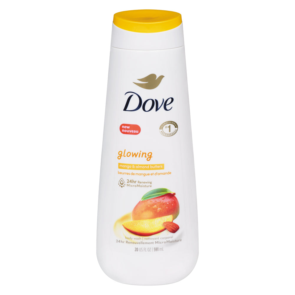 DOVE BODY WASH MANGO & ALMOND, 4 X 591 ML