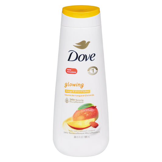DOVE BODY WASH MANGO & ALMOND, 4 X 591 ML