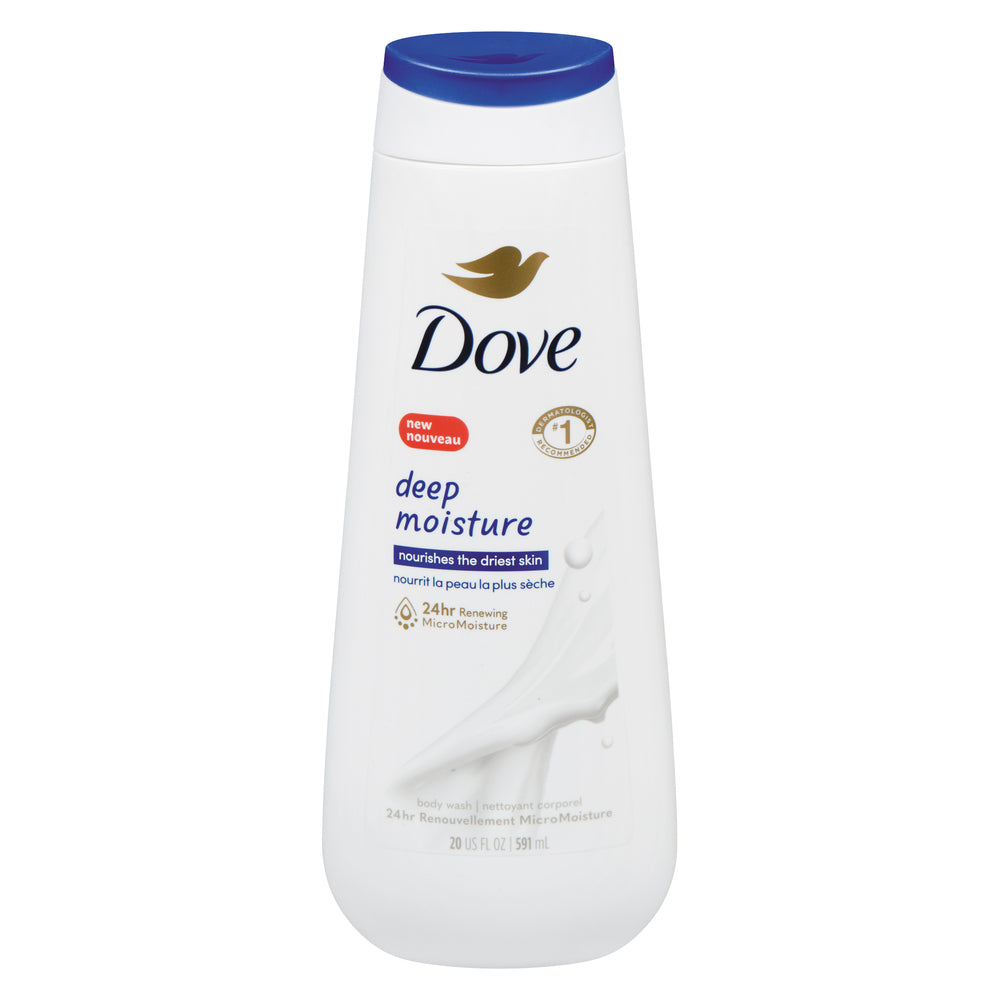 DOVE DEEP MOISTURE NOURISHING BODY WASH, 4 X 591 ML