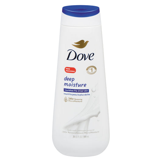 DOVE DEEP MOISTURE NOURISHING BODY WASH, 4 X 591 ML