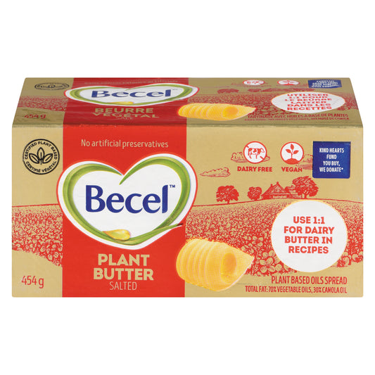 BECEL SALTED PLANT-BASED SPREAD, 12 X 454 G