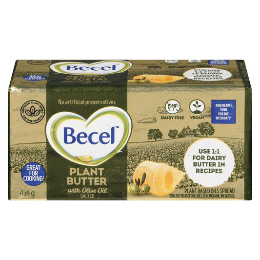 BECEL OLIVE OIL SALTED SPREAD, 12 X 454 G