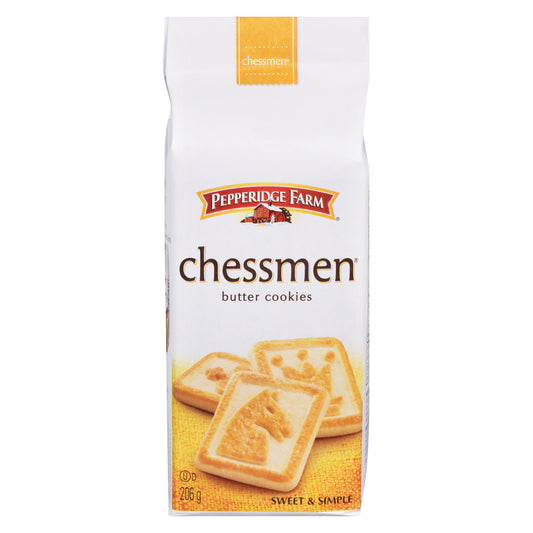 PEPPERIDGE FARM BUTTER CHESSMAN COOKIE, 12 X 206 G
