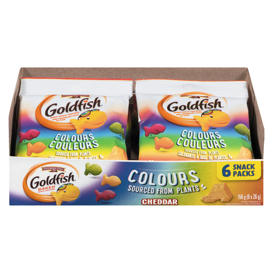 PEPPERIDGE FARM GOLDFISH CHEDDAR COLOURS, 18 X 6 X 26 G