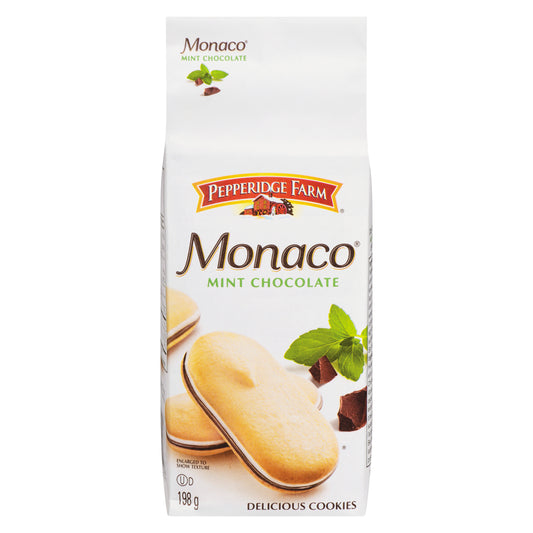PEPPERIDGE FARM MONACO MINT BISCUITS, 12 X 198 G
