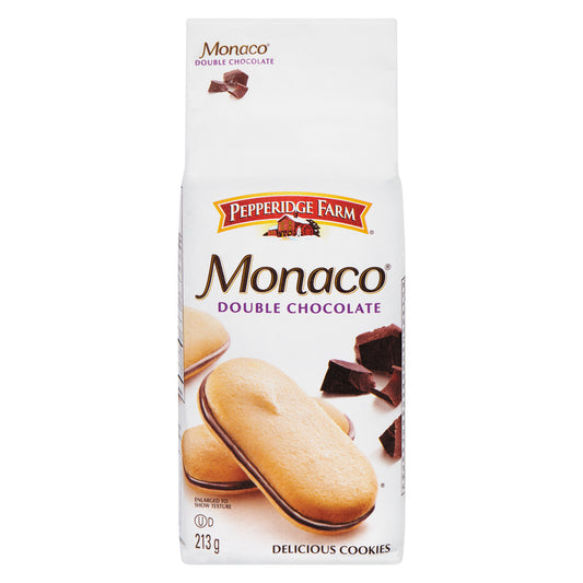PEPPERIDGE FARM MONACO DOUBLE CHOCOLATE BISCUIT, 12 X 213 G