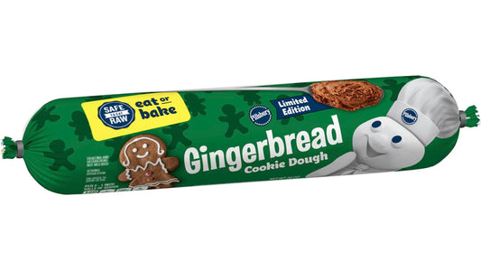 PILLSBURY GINGERBREAD COOKIE DOUGH, 12 X 206 G
