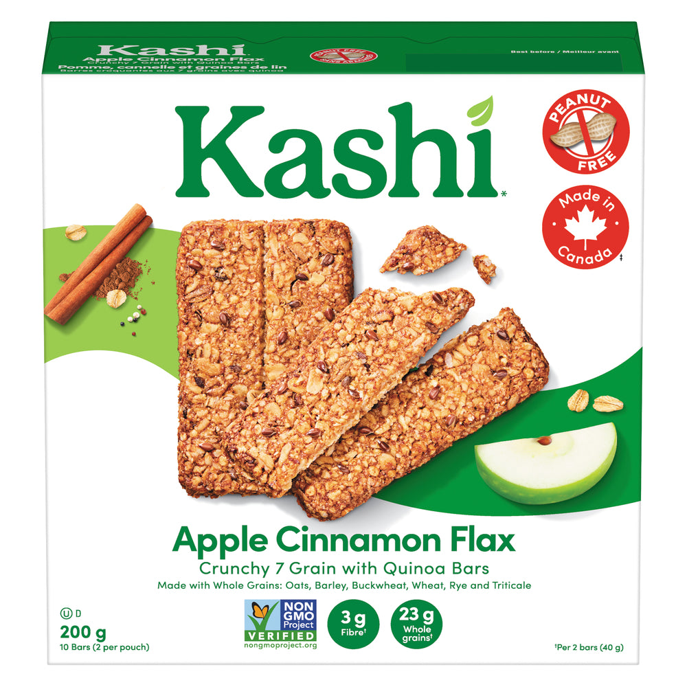 KASHI QUINOA APPLE CINNAMON CRUNCH BARS, 12 X 200 G