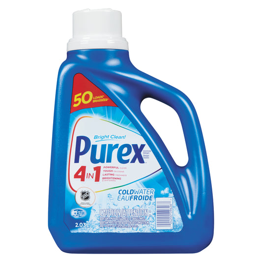 PUREX DETERGENT COLD WATER 44 LOADS, 6 X 2.03 L