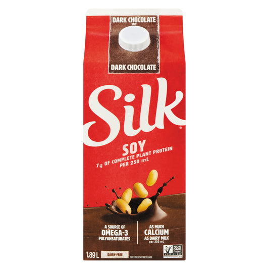 SILK CHOCOLATE SOY MILK, 6 X 1.89 L