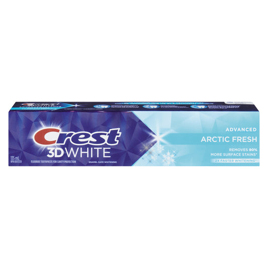 CREST TOOTHPASTE 3D WHITE ADVANCED ARCTIC FRESH, 12 X 135 ML