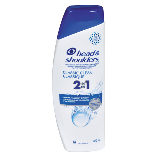 HEAD & SHOULDERS CLASSIC 2-IN-1 SHAMPOO, 6 X 370 ML