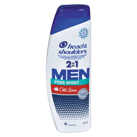 HEAD & SHOULDERS SHAMPOO 2-IN-1 OLD SPICE, 6 X 370 ML