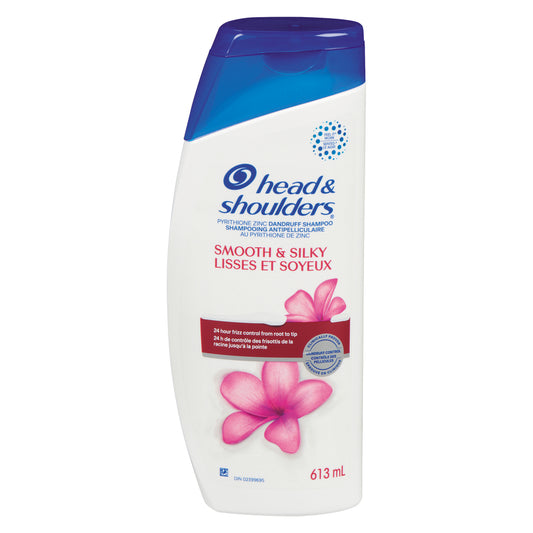 HEAD & SHOULDERS SMOOTH AND SILKY SHAMPOO, 4 X 613 ML