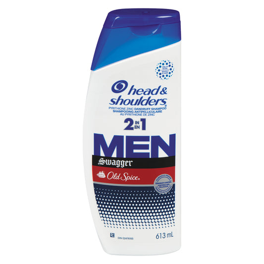 HEAD & SHOULDERS SHAMPOO 2-IN-1 OS SWAGGER, 4 X 613 ML