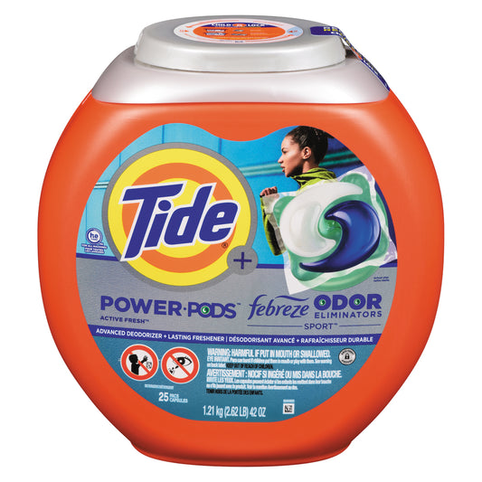 TIDE PODS LIQUID FEBREZE ELIMINATION OF ODOURS, 4 X 1.21 KG