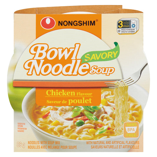 NS NOODLE BOWL MILD CHICKEN FLAVOR, 12 X 86 G