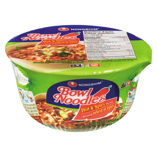 NS NOODLE BOWL SPICY FLAVOR, 12 X 86 G