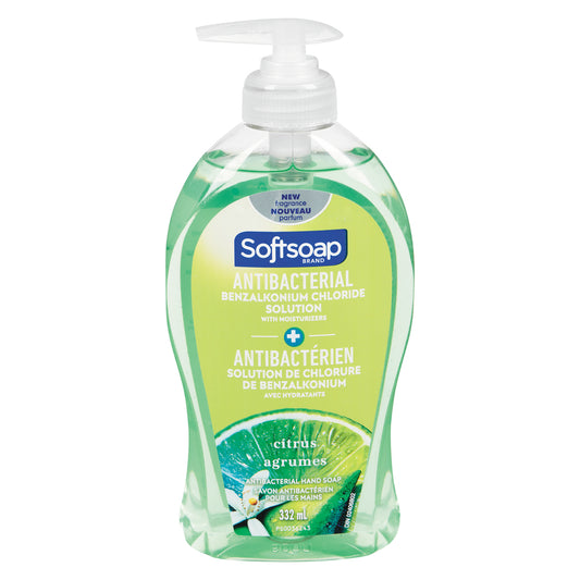 SOFTSOAP ANTIBACTERIAL FRESH CITRUS, 6 X 332 ML